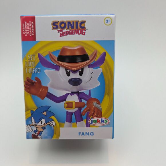 Jakks Pacific Sonic The Hedgehog Fang Figure 4" and 2.5" Versions New Sealed - Picture 4 of 5
